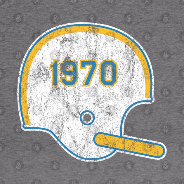 Los Angeles Chargers Year Founded Vintage Helmet by Rad Love